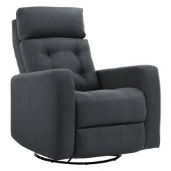 Fauteuil inclinable électrique berçant et pivotant avec appui-tête ajustable