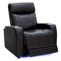 Fauteuil électrique inclinable et système audio intégré - noir