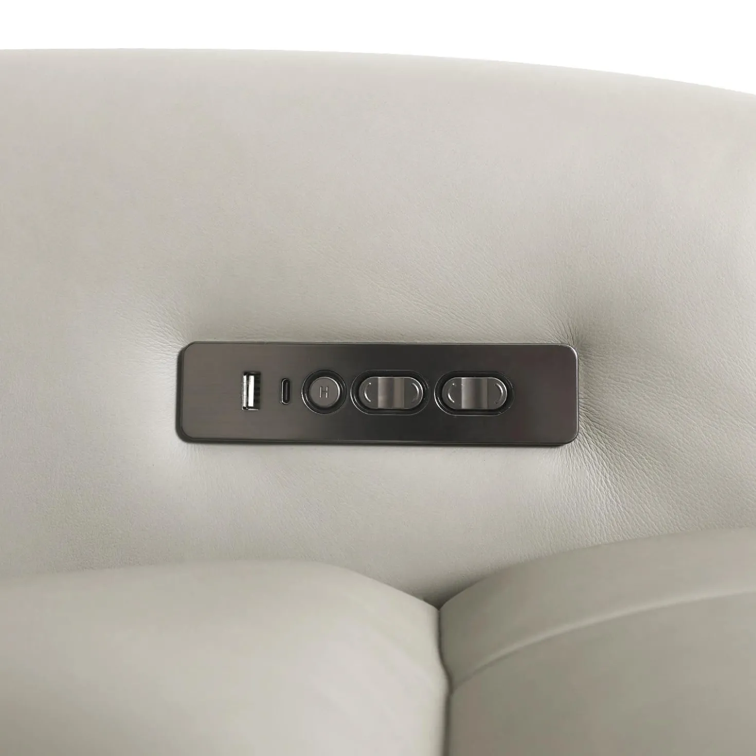Fauteuil électrique inclinable en cuir véritable