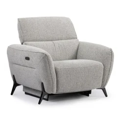 Fauteuil électrique inclinable avec appui-tête ajustable - tissu