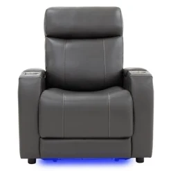 Fauteuil électrique inclinable et système audio intégré - gris