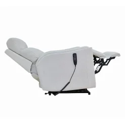 Fauteuil lève-personne inclinable électrique avec massage, chaleur et appui-tête ajustable - beige