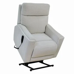 Fauteuil lève-personne inclinable électrique avec massage, chaleur et appui-tête ajustable - beige