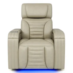 Fauteuil modulaire électrique inclinable avec massage, chaleur et porte-gobelets rétractables