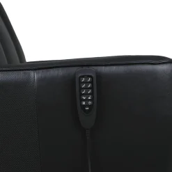 Fauteuil tout cuir électrique inclinable et pivotant 4 moteurs avec massage, haut-parleurs intégrés et lumières LED