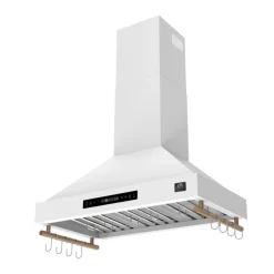 FORNO Hotte de cuisinière murale Cheminée Blanc 35.2" , 375 PI3/MIN-FRHWM5503-36
