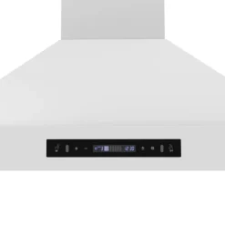 FORNO Hotte de cuisinière murale Cheminée Blanc 35.2