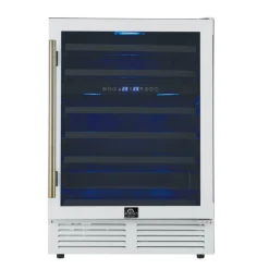 FORNO Refroidisseur à vin double zone 24" Blanc 24" - FWCDR6634-24