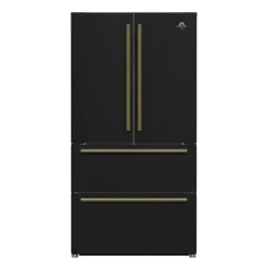 FORNO Réfrigérateur 19,2 pi3 36 po Noir Portes françaises - FFRBI1820-36