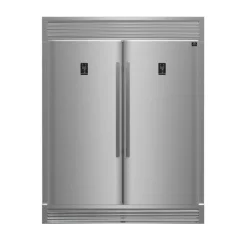 FORNO Réfrigérateur convertible 56 po Inox Côte à côte, Congélateur convertible - FFFFD1933-60