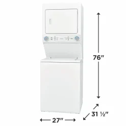 FRIGIDAIRE Duo laveuse/sécheuse, Blanc, 27'', Chargement par le haut, 850 - FLCE752CAW