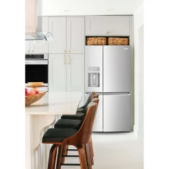 FRIGIDAIRE GALLERY Réfrigérateur 22,1 pi3 36 po Inox Congélateur en bas, Portes françaises - GRQC2255BF