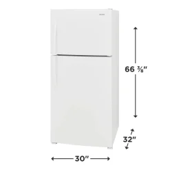 Frigidaire Réfrigérateur 20 pi3 30 po Blanc Congélateur en haut - FFHT2022AW