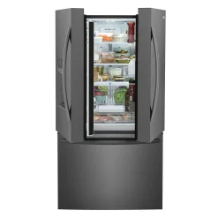 FRIGIDAIRE Réfrigérateur 27,8 pi3 36 po Inox noir Congélateur en bas, Portes françaises - FRFS2823AD