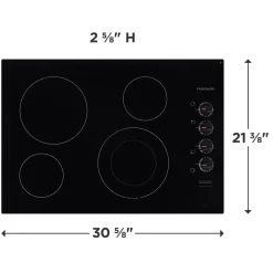 FRIGIDAIRE Table de cuisson Vitrocéramique Noir 30