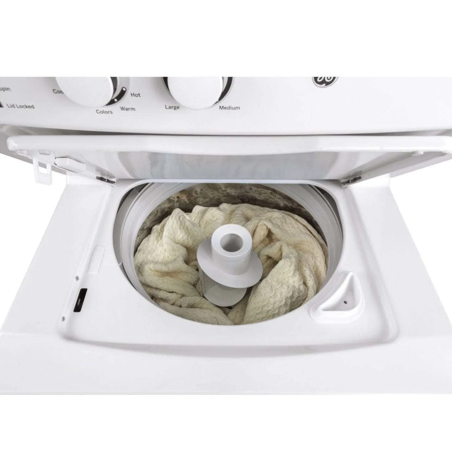 GE Centre de buanderie, Blanc, 24", Chargement par le haut - GUD24ESMMWW