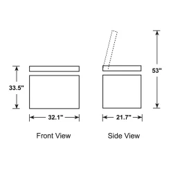 GE Congélateur 7 pi3, Blanc, Horizontal, 32