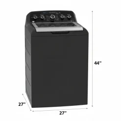 GE Ensemble laveuse sécheuse, Noir, Chargement par le haut