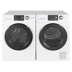 GE Ensemble laveuse sécheuse, Blanc, Chargement frontal