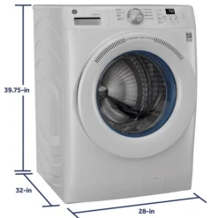 GE Laveuse Chargement frontal Blanc 28