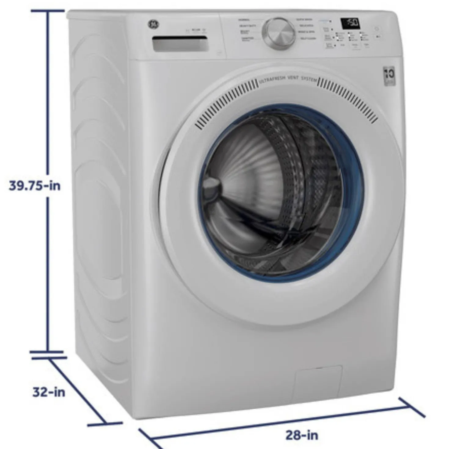GE Laveuse Chargement frontal Blanc 28" - GFW350SSYWW