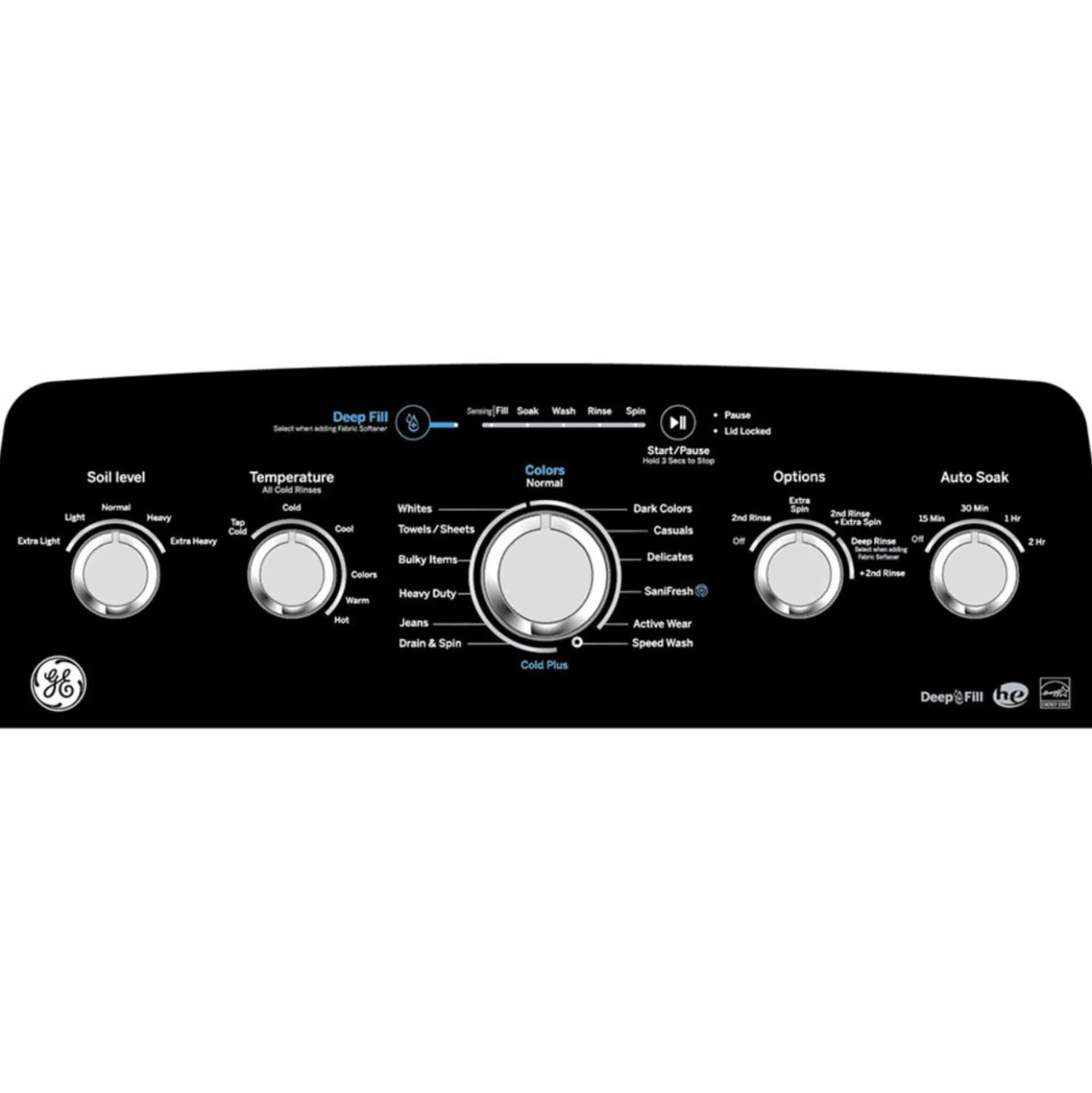 GE Laveuse Chargement par le haut Blanc 27" - GTW491BMRWS