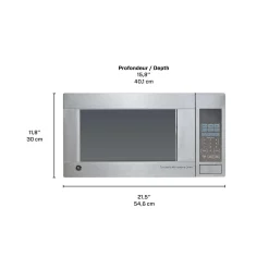 GE Micro-ondes 1,1 pi3 Acier inoxydable21.5" JES1140STC