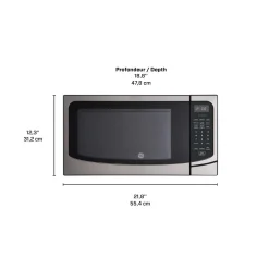 GE Micro-ondes 1,6 pi3 Acier inoxydable21.75" JEB2167RMSS