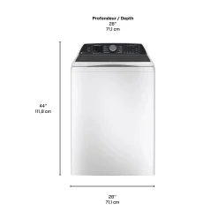 GE Profile Laveuse Chargement par le haut Blanc 28