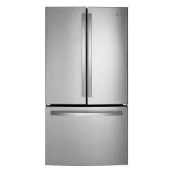 GE Réfrigérateur 27 pi3 36 po Acier inoxydable Congélateur en bas, Portes françaises - GNE27JYMFS