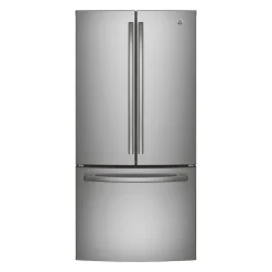 GE Réfrigérateur 24,8 pi3 33 po Acier inoxydable Congélateur en bas, Portes françaises - GNE25DYRKFS