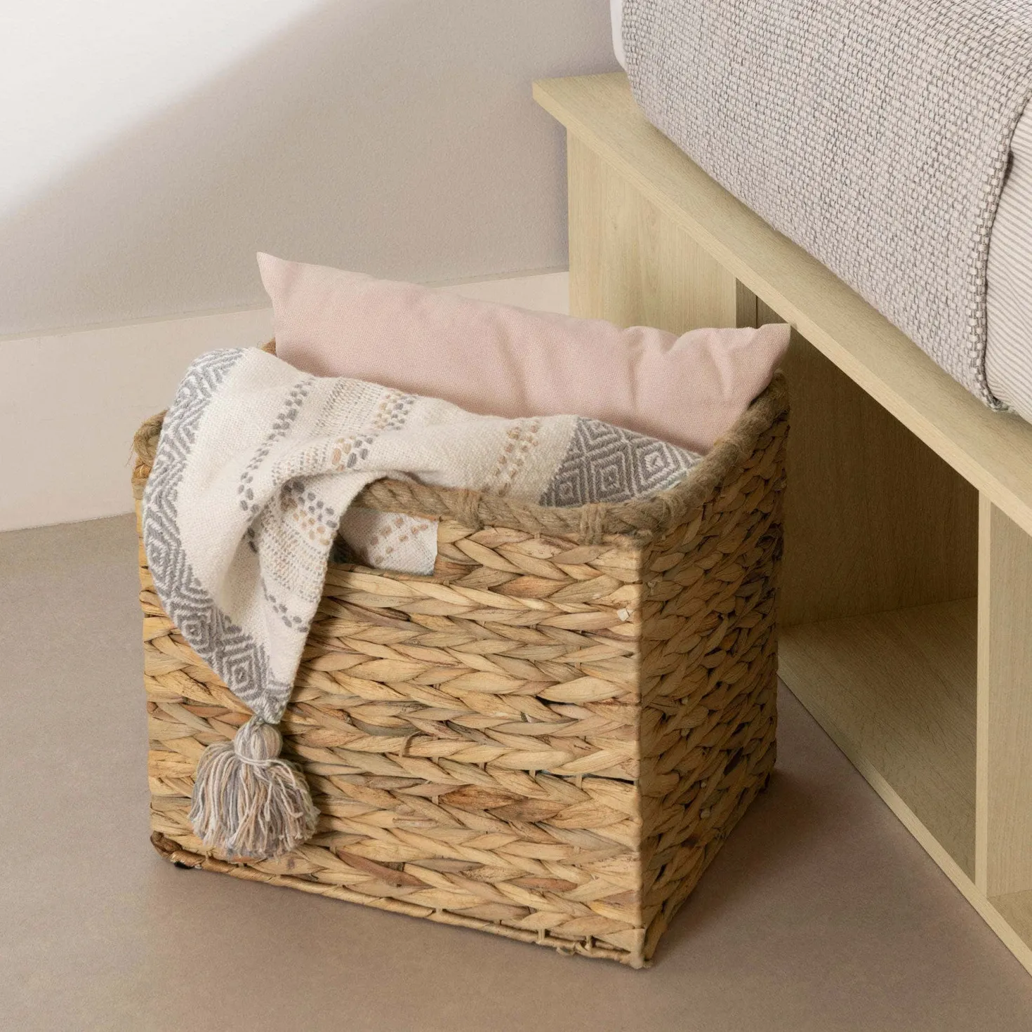 Grand lit avec paniers de rangement (60") - South Shore