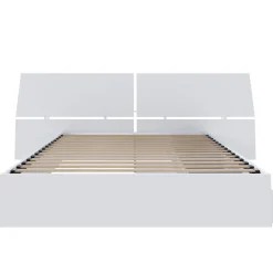 Grand lit avec rangement 3 tiroirs (60") - Nexera