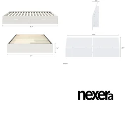 Grand lit avec rangement 2 tiroirs et tête de lit (60