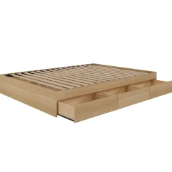 Grand lit avec rangement 3 tiroirs (60