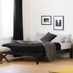 Grand lit en bois massif (60