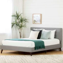 Grand lit en tissu avec tête de lit (60