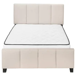 Grand lit en tissu avec tête de lit (60