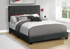 Grand lit en tissu avec tête de lit (60