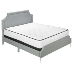Grand lit en tissu avec tête de lit (60