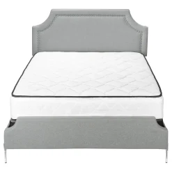 Grand lit en tissu avec tête de lit (60
