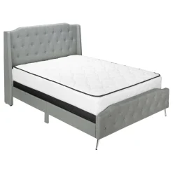 Grand lit en tissu avec tête de lit (60