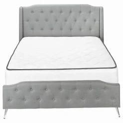 Grand lit en tissu avec tête de lit (60