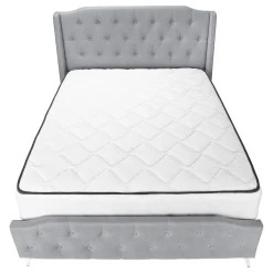 Grand lit en tissu avec tête de lit (60