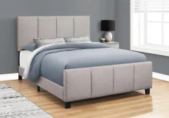 Grand lit en tissu avec tête de lit (60