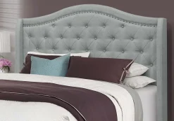 Grand lit en tissu avec tête de lit (60