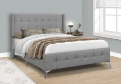 Grand lit en tissu avec tête de lit (60