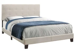 Grand lit en tissu avec tête de lit (60