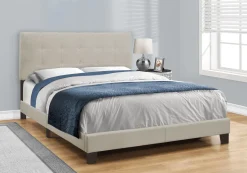 Grand lit en tissu avec tête de lit (60