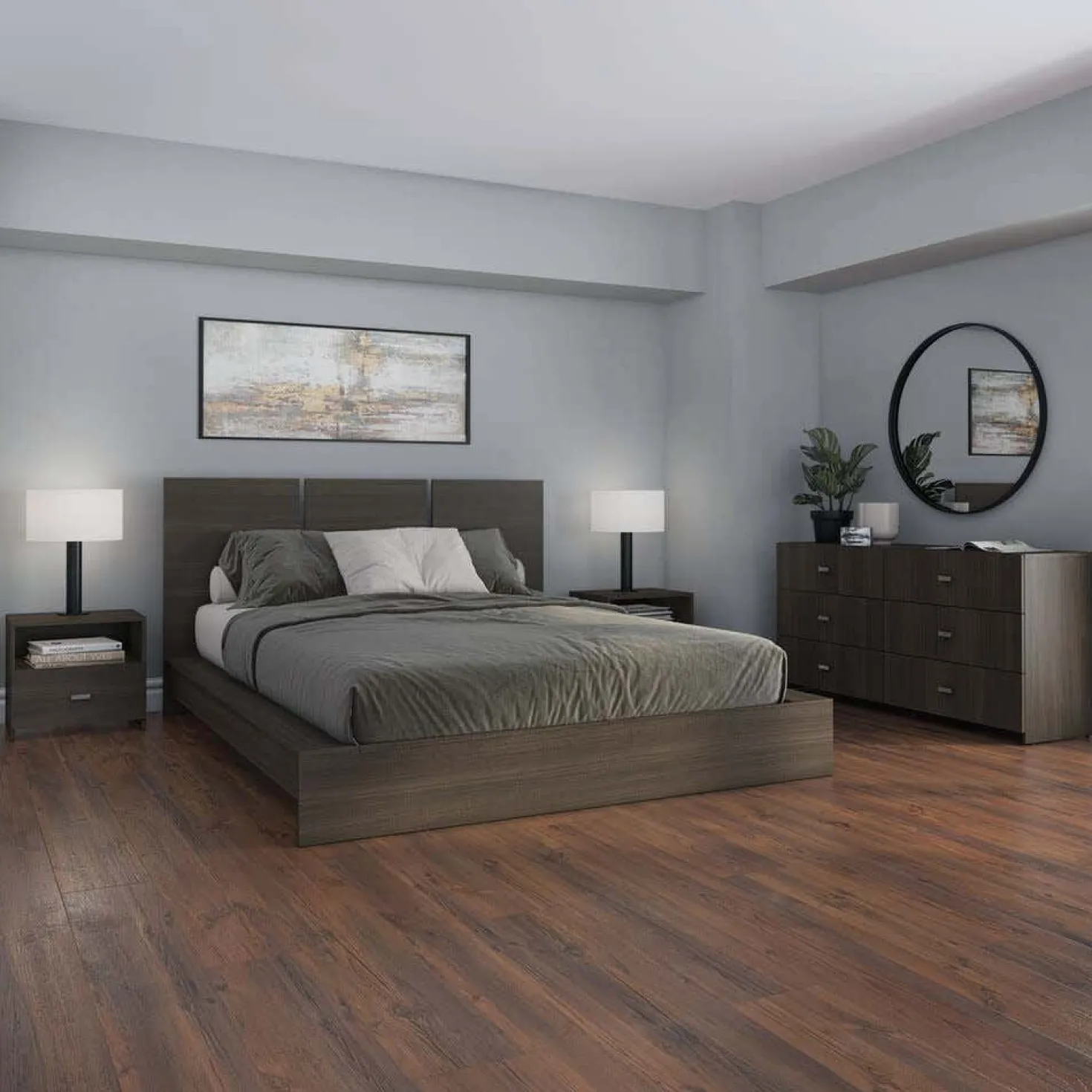 Grand lit plateforme (60")